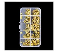 Laiton Hot insert Nut m2-M6 Kit,moletés Inserts filetés pour impression 3D | Inserts chauffants,écrous filetés en laiton,poignée moletée,for pièces imprimées en 3D,M2-M6(220 pcs/SETS)