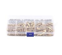 Laiton M2 M3 Hex Standoff Assortiment Kit de Haute Qualité Durable Étanche Résistant À La Rouille Femelle Mâle Entretoises Vis Écrous pour PCB Carte Mère Matériel Électronique 304 (Style B)