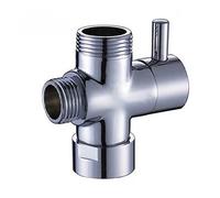 laiton massif composants de douche universel Chrome 3 voies Bras de douche Inverseur d'eau Segregator de notebook supplémentaire pour système d'Ensemble de douche thermostatique Douchette 3/10,2 cm BSP inférieur d'arrivée d'eau