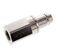 Laiton nickelé DN 15 Bouchon de raccord d'air G 1/2 pouce femelle à double obturation