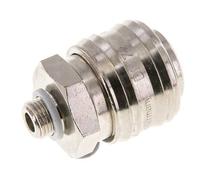 Laiton nickelé DN 7.2 (Euro) Coupleur d'air Douille G 1/8 pouce Mâle