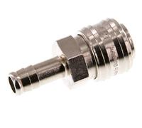 Laiton nickelé DN 7.2 (Euro) Coupleur pneumatique Douille 10 mm Colonne de tuyau Double obturation