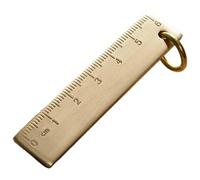 Laiton Règle 1 règle droite en laiton vintage | Rapporteur triangulaire for étudiants, outil de mesure, fournitures de papeterie scolaire(B)