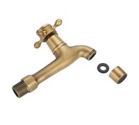 Laiton Robinet Mural G1/2, Piscine Sac Rangement Poignée Antique Machine Laver Salle Bain Jardin Vintage Eau Froide Interface Vadrouille Lavabo Massif Sortie Lave Linge ExtéRieur Filetage Rétro