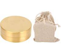 Laiton rond scellé boîte étanche à l'humidité de la poussière dans le conteneur de stockage de bijoux portable xl