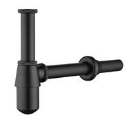 Laiton Siphon de Lavabo, Keymark Universel Syphon avec 200mm Tube Plongeur, 1 1/4 x 32mm Réglable Sifon Anti Odeur Anti-fuite, Noir