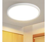 Laittiin Plafonnier LED - 15W Blanc Lampe De Salle De Bain 18cm Rond Lampe