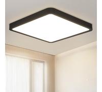 Laittiin Plafonnier LED Plat - 23 cm, lampe de chambre 18W, carrée