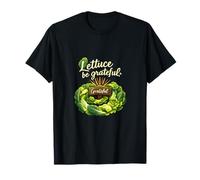 Laitue Be Grateful Plant Parent Cottagecore Art T-Shirt