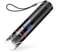 Laitver Lampe Torche LED/Torche UV 2 en 1, Lampe de Poche Rechargeable Ultra Puissante avec 395nm Ultraviolette Noire-6 Modes, Zoomable, Étanche, Longue Durée pour Éclairage, Détecteur d'urine Animaux