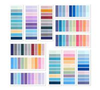 LAIVIYA 2400 Pièces Marque Page Adhesif, Notes Adhésives, Inscriptible Sticky Tabs, 12 Styles, Onglets D'Index pour Étiquettes pour École, Bureau