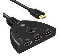 LAIVIYA HDMI Splitter, 4K 30Hz Adaptateur, répartiteur HDMI 3 sorties, HDMI Switch, Adaptateur double HDMI pour HDTV / PS3 / 4 / 5 / Apple TV / Fire Stick / BLU-Ray DVD-Player Sélecteurs audio et