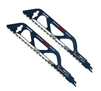 LAIWOO 2 x Lames de Scie Sabre pour Bois et Métal Pierre, Accessoires de Scie Sabre pour Béton Cellulaire, Brique, Béton, Plaque de Ciment (305mm (S1243HM)