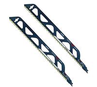 LAIWOO 2 x Lames de Scie Sabre pour Bois et Métal Pierre, Accessoires de Scie Sabre pour Béton Cellulaire, Brique, Béton, Plaque de Ciment (455mm (S2243HM)