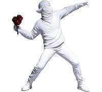 LAIX Banksy Sculpture Le Lanceur de Fleurs en Colère 21,5 cm - Complément Exclusif pour Graffitis, Street Art, Collectionneurs et Amateurs d'Art Urbain et Pop