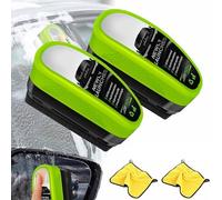 Laixa Glass Cleaner, Clearvision Glass Cleaner, Automotive Oil Film Cleaning Brush, Crystal-Clear View in Any Weather (2pcs)