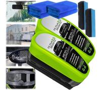 Laixa Nettoyant pour vitres, nettoyant pour vitres de voiture, nettoyants pour pare-brise à film d'huile de voiture, vue cristalline par tous les temps. (2pcs)