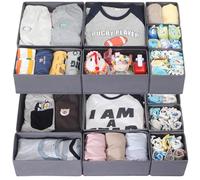 LAJIAKE Lot de 14 organiseurs de table à langer compatibles avec la commode et l'armoire Malm - Inserts de tiroir pliables pour ustensiles à langer, vêtements et linge de bébé - Modulaire - 3 tailles