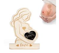 LAJUP 1Pcs Cadre Photo Pour Femme Enceinte Cadres Image Echographie À Bébé Support Photo Ultrasons Pour Future Maman Idée Cadeau Pour Amie Enceinte Cadre Sonogramme Pour Révélation Bébé