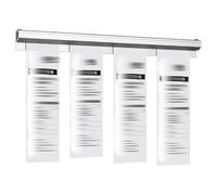 LAJUP 30CM Porte Bon de Commande Cuisine en Alliage d'Aluminium Support Bon de Commande Argent Porte Commande Restaurant Pince Porte-fiches Pince Accroche Bon de Commande pour Chèques Reçu Papier