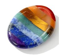 LAJUP Cristaux de Guérison Naturels,Guador 7 Chakra Pierre Precieuse Cristal Thérapeutique de Lithothérapie Pierre de Guérison de Sept Couleurs Pierre de L'anxiété Pierre de Guérison