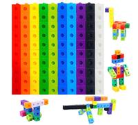 LAJUP Cubes emboîtables de (Jeu de 100), Cube d'activité bébé, Maternelle, attrimaths, Maths Compter Montessori, à partir de 3 Ans