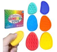 LAJUP Fidget Toys Pierre Sensorielle, 6 Pièces Toys de Pierres Sensorielles, Jouet Sensoriel Fidget en Pierre pour Adultes Enfants TDAH et Autisme