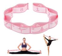 LAJUP Sangle Yoga Extensible Pour Yoga, Sangle De Yoga Pour Meilleurs Étirements, Sangle D'Exercice, Adultes Bande De Résistance Élastique Latine Yoga Pilates Danse Gym Sangle D'Exercices