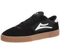 Lakai Cambridge Chaussures de skateboard basses pour homme - En daim noir/gomme, pointure 42 - Chaussures de skate durables, antidérapantes et respirantes pour homme, Suède noir/gomme, 43 EU