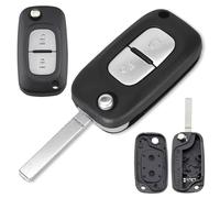 LAKAMODO Coque Clé Plip Télécommande pour Renault Clio 3 Kangoo Master Modus Trafic Twingo Wind Megane -2 Boutons