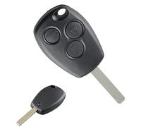 LAKAMODO Coque Clé Plip Télécommande pour Renault Modus Clio Kangoo Twingo Wind 3 Boutons Lame Plate