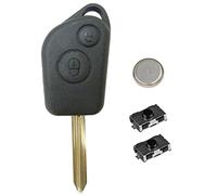 LAKAMODO Coque Clé PlipTélécommande 2 Boutons pour Citroën Xsara Picasso Berlingo Saxo +2 Switchs+Lame+Pile