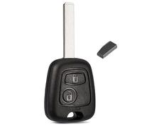 LAKAMODO Coque Plip Clé Télécommande pour Peugeot 107 207 307 407 pour Citroen C1 C2 C3 C4 C5 pour Toyota Aygo +1 Transpondeur Puce Anti démarrage Vierge PCF7936 PCF7936AS ID46 (1-207T)