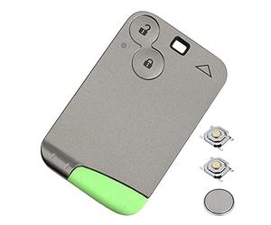 LAKAMODO Kit Carte Coque pour Renault Espace 4, Laguna 2 et Velsatis Télécommande +2 Switchs +Pile
