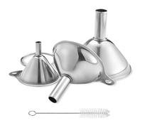 Lakatay Lot de 3 grands et petits entonnoirs en acier inoxydable de qualit? alimentaire pour transf?rer les huiles essentielles