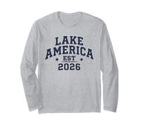 Lake America Funny USA Hat précédemment Ontario Canada Manche Longue