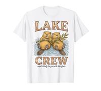 Lake Crew Beavers Most Likely to Go with The Flow Summer T-Shirt