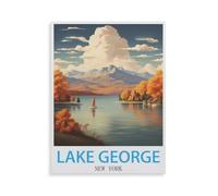 Lake George New York，for Children 1000 Pieces Papier Puzzle Jigsaws, DIY Casual Puzzles Toys, for Adults and Teenagers Unique Gifts Toys（38x26cm）-HK40