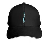 Lake George Outline and Text Baseball Cap Foam Party Hat Fishing Cap UV Protection Solar Hat Women's Hats 2025 Men's