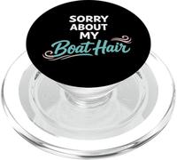 Lake Hair Don't Care Messy Boat Hair Lake Tan Summer Vibes PopSockets PopGrip pour MagSafe