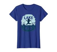 Lake Kid : Aventure Joyeuse Estivale T-Shirt, Femme, Bleu Royal, XXL