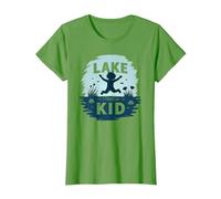 Lake Kid : Aventure Joyeuse Estivale T-Shirt, Femme, Herbe, XXL