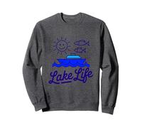 Lake Life Fish Nouveaux Bateaux en Plein air Campers et Amoureux de la Nature Sweatshirt