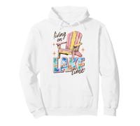 Lake Life Living on Lake Time Lakeside Summer Cabin Vacation Sweat à Capuche