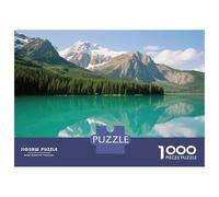 Lake Louise Puzzle Adulte site pittoresque 1000 Pcs Carton Épais pour La Famille Couleurs Vives Activité Parent-Enfant Jeu De Réunion Challenge Difficile 52x38cm/1000pcs