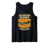Lake Michigan Dunes Chemise Coucher de Soleil Plage Phare Paysage Débardeur