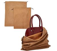 LAKE OF FIRE Lot de 2 sacs de rangement anti-poussière avec cordon de serrage, sacs à main, sacs à main, chaussures et bottes, marron