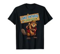 Lake Ontario Forever Canada Beaver Funny Ami Canadien américain T-Shirt Graphique avec Valeur