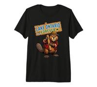 Lake Ontario Forever Canada Castor Anti Trump T-Shirt Haut de Gamme