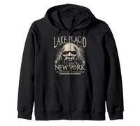 Lake Placid New York Bigfoot 1800 Sasquatch Ivoire Art Sweat à Capuche